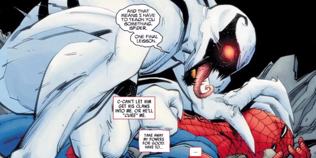 anti venom tries to cure spider-man